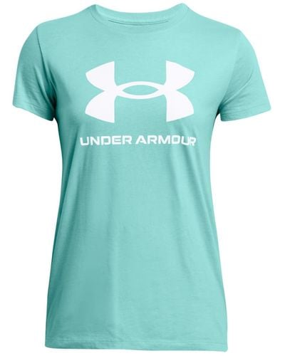 Under Armour Rival Logo Short Sleeve - Green