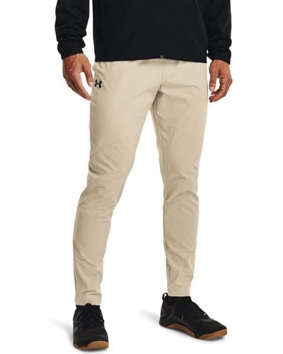 Under Armour Standard Stretch Woven Tapered Pants, - Black