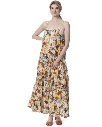 Jessica Simpson Alanis 5 Tiered Maxi Dress - Natural