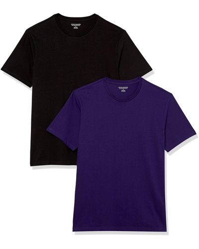 Amazon Essentials Kurzärmeliges T-Shirt mit Rundhalsausschnitt - Lila