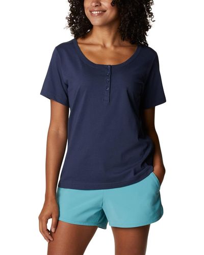 Columbia Saphire Point Henley - Blue