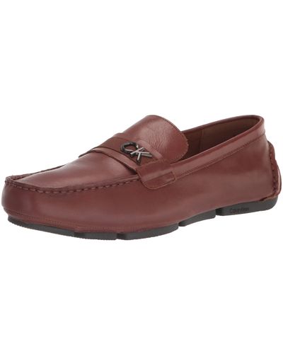 Calvin Klein Martin Casual Slip-on Loafers - Brown