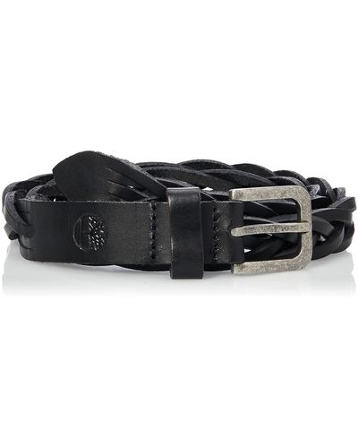 Timberland Womens Casual Leather For Jeans Belt - Black