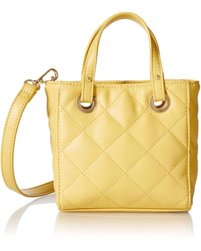 The Drop Nessa Mini Quilted Bag - Yellow