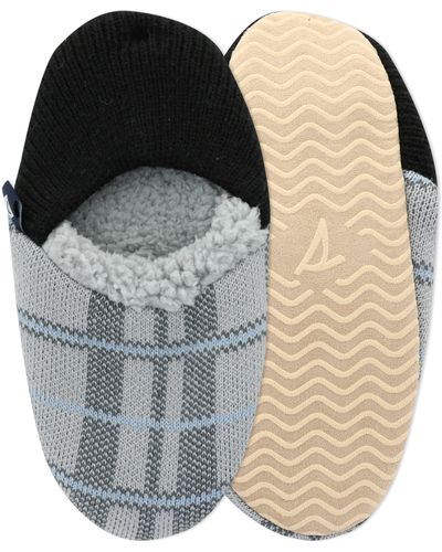 Sperry Top-Sider Cozy Insulated Sherpa Slippers-1 Pair Pack-fluffy Soft Cloud Comfort With Non-slip Sole Grippers - Metallic