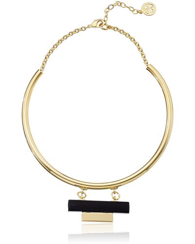 Ben-Amun Modern Gold Collar Necklace - Metallic