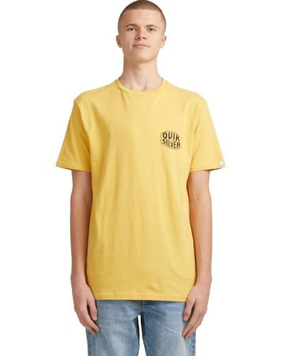 Quiksilver Mens Prime Operator Tee Shirt - Yellow