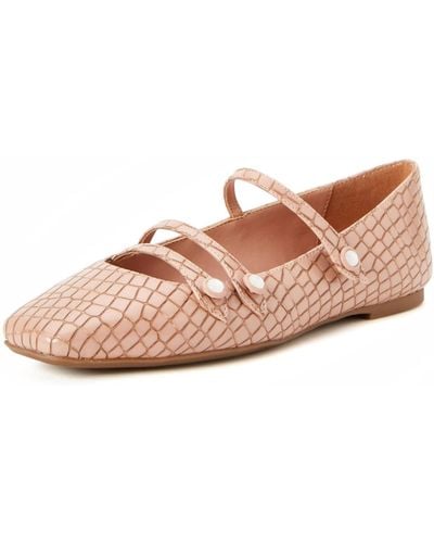 Katy Perry The Evie Button Flat Ballet - Pink