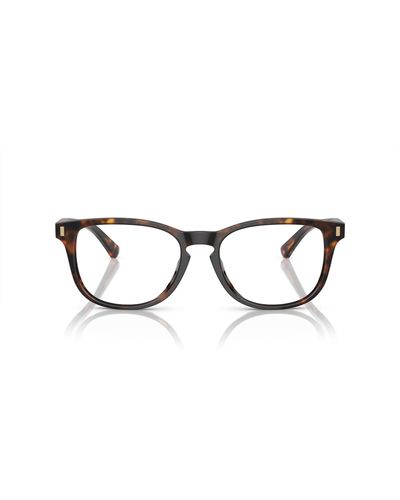 Brooks Brothers Bb2060u Universal Fit Rectangular Prescription Eyewear Frames - Black