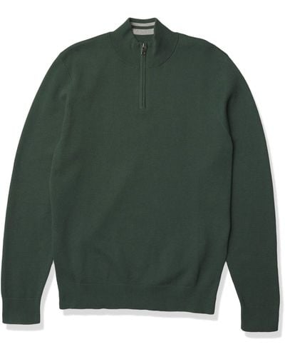 Dockers Long Sleeve Quarter Zip Sweater - Green