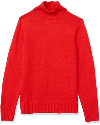 Amazon Essentials Long-sleeve Turtleneck Sweater - Red