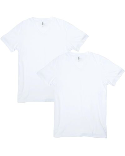American Apparel Cvc V-neck T-shirt - White
