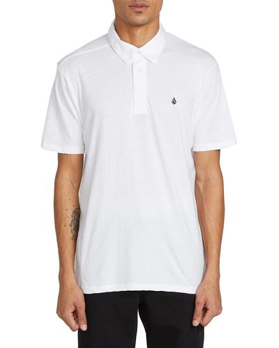 Volcom Mens Banger Polo Shirt - White