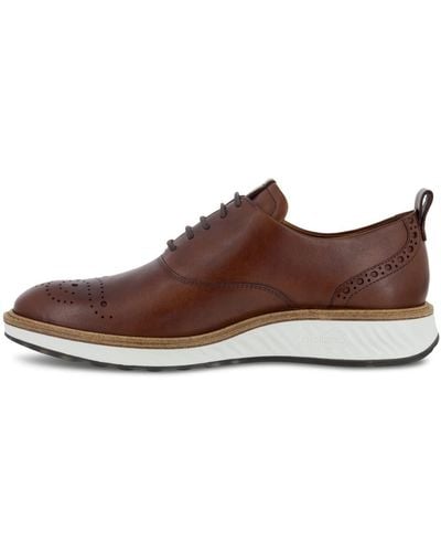 Ecco St. 1 Hybrid Derby Wing Tip Oxford - Red