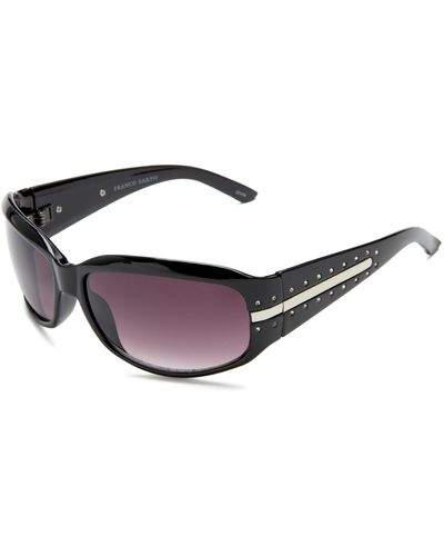 Franco Sarto Paige Resin Sunglasses,black Frame/gradient Smoke Lens,one Size