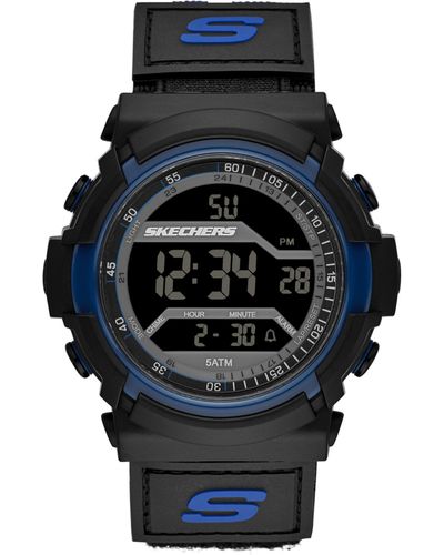 Skechers El Porto Digital Chronograph Watch in Metallic for Men