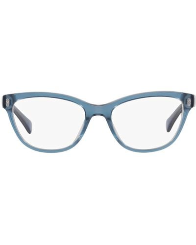 Ralph By Ralph Lauren Ra7152u Universal Fit Oval Prescription Eyewear Frames - Black