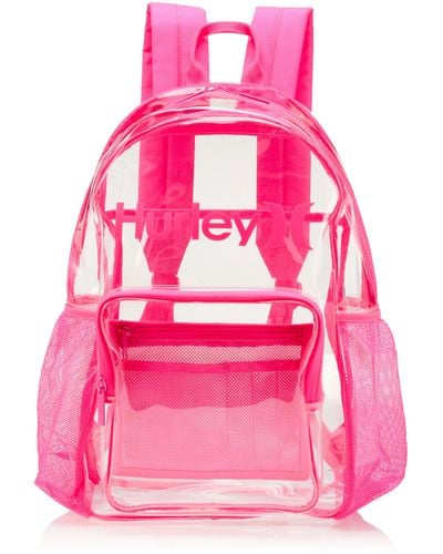 Hurley Clear Backpack - Pink