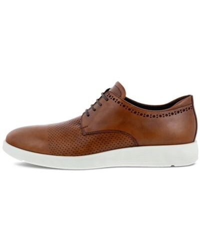 Ecco S Lite Hybrid Perforated Tie Oxford - Brown