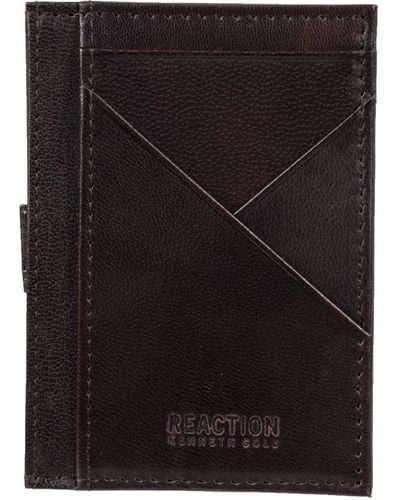 Kenneth Cole Reaction Rfid Extra Capacity Getaway Wallet - Black