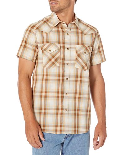 Pendleton Short Sleeve Snap Front Frontier Shirt - Multicolor
