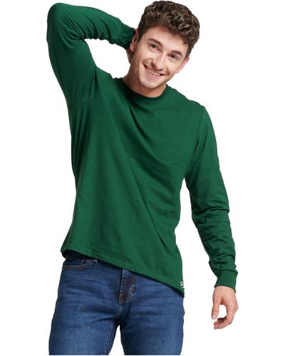 Russell Mens Essential Short Sleeve Tee T Shirt - Green