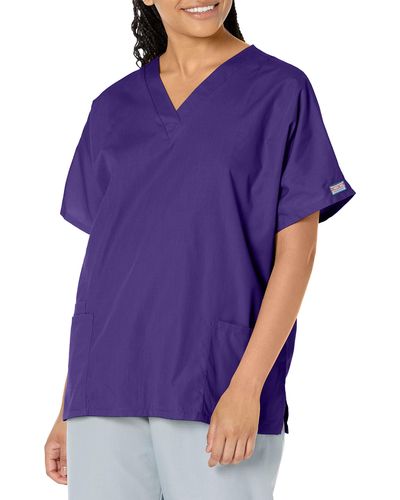 CHEROKEE Scrubs For Workwear Originals V-neck Top 4700 - Purple