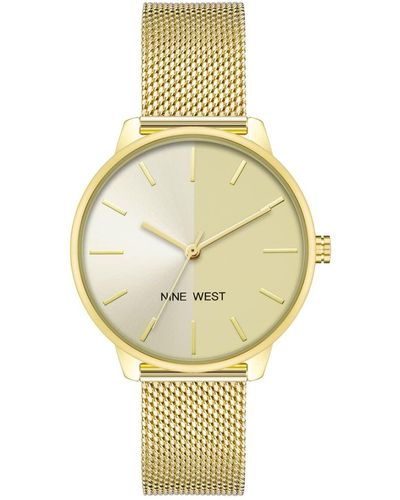 Nine West Klassische Uhr NW/2668CHGB - Mettallic