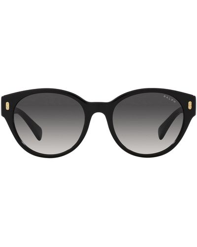 Ralph By Ralph Lauren Ra5302u Universal Fit Round Sunglasses - Black
