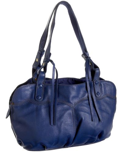 Lucky Brand Road Rebel Leather Shopper,ultraviolet,one Size - Blue