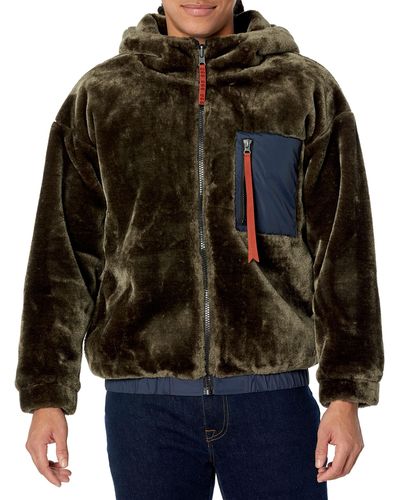 UGG Kairo Faux Fur Jacket Coat - Black