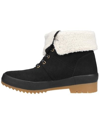 Keds Core Camp Boot Ii Suede + Sherpa Ankle - Black