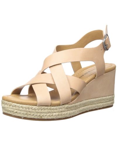 Lucky Brand Baymeer Wedge Sandal in Brown Lyst