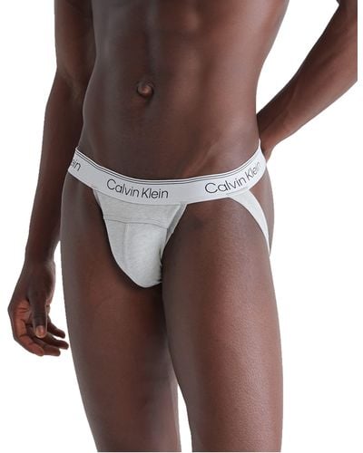 Calvin Klein Active 2-pack Jock Strap-amazon Exclusive - Brown