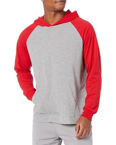 Russell Cotton Performance Long Sleeve T-shirt - Red