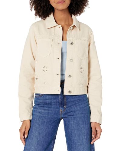 Desigual Denim Jacket BRILLIGRIN Women Beige UK 10