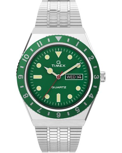 Timex Q Diver-inspired 38mm Watch Stainless-Steel/Green - Grün