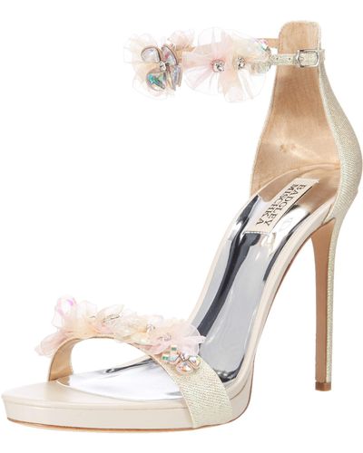 Sandalia Con Talón Badgley Mischka Jen Para Mujer - Elegancia Y Glamour