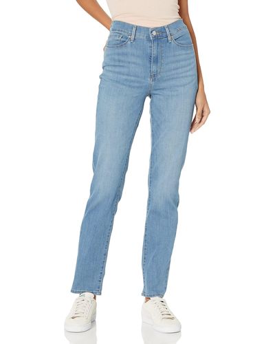 Signature by Levi Strauss & Co. Gold Label High-rise Straight , - Blue