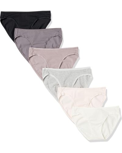 Amazon Essentials Braguita de Bikini de algodón - Blanco