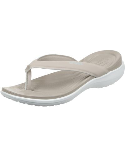 Crocs™ Capri V Sporty Flip Flop | Casual Comfortable Sandals For - Gray