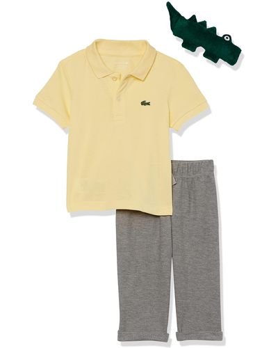 Lacoste Polo And Pant Layette Set - Multicolor