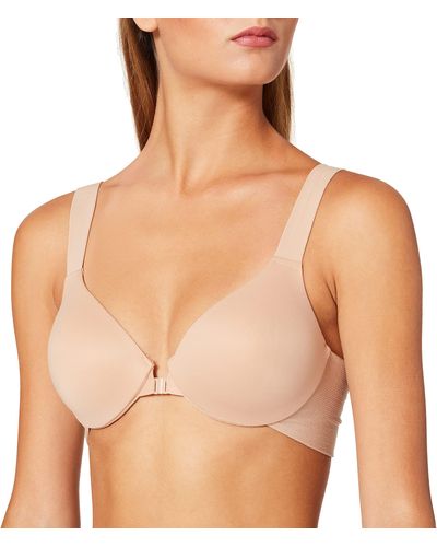 Spanx Llelujah Lightly Lined Full Coverage Bra - Comfort Bra For Full Coverage - Everyday T-shirt Bra - Front Closure - Hosiery Back - Natural