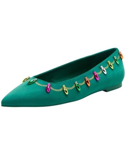 Katy Perry The Hollie Christmas Flat Ballet - Green