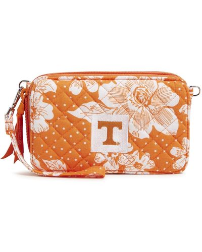 Vera Bradley Cotton All In One Crossbody Purse With Rfid Protection - Orange