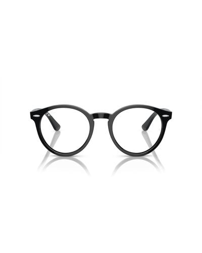 Ray-Ban Rx7680v Larry Round Prescription Eyewear Frames - Black
