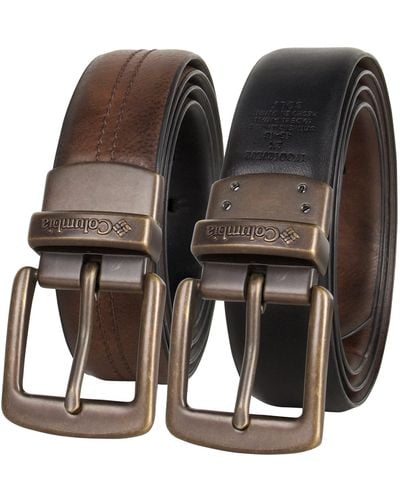 Columbia Casual Reversible Leather Belt - Black