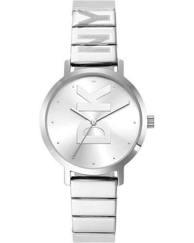 DKNY The Modernist Quartz Stainless Steel Three-hand Dress Watch - Metallic