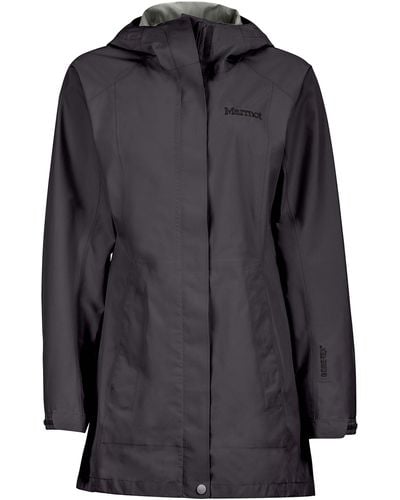 Marmot Essential Lightweight Waterproof Rain Jacket - Black