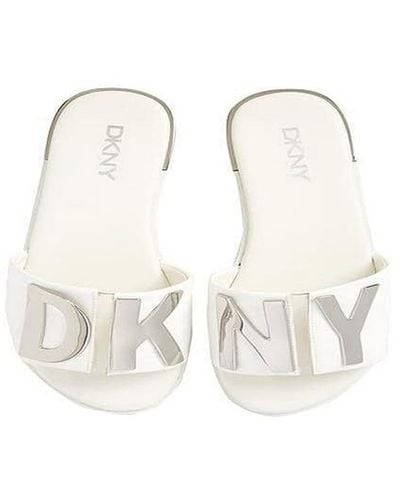 DKNY Waltz Flat Sandal - Metallic